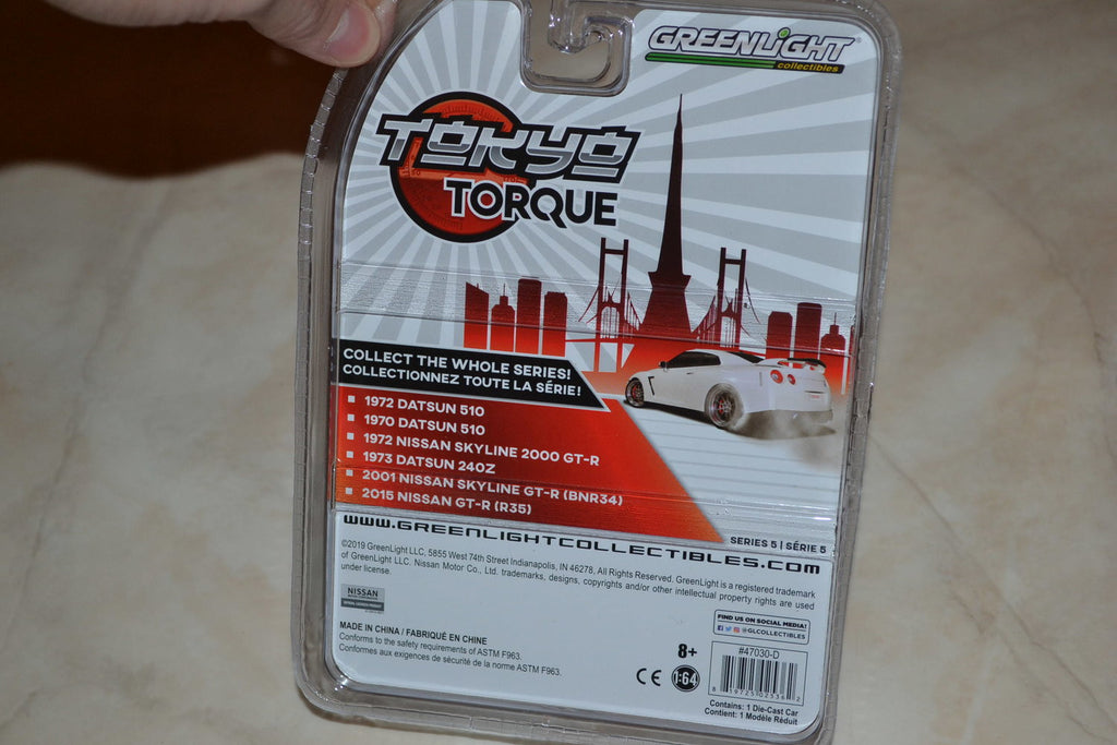 1972 Nissan Skyline 2000 GT-R Rally 1:64 Greenlight (Tokyo Torque 5) Ca 7cm Ny