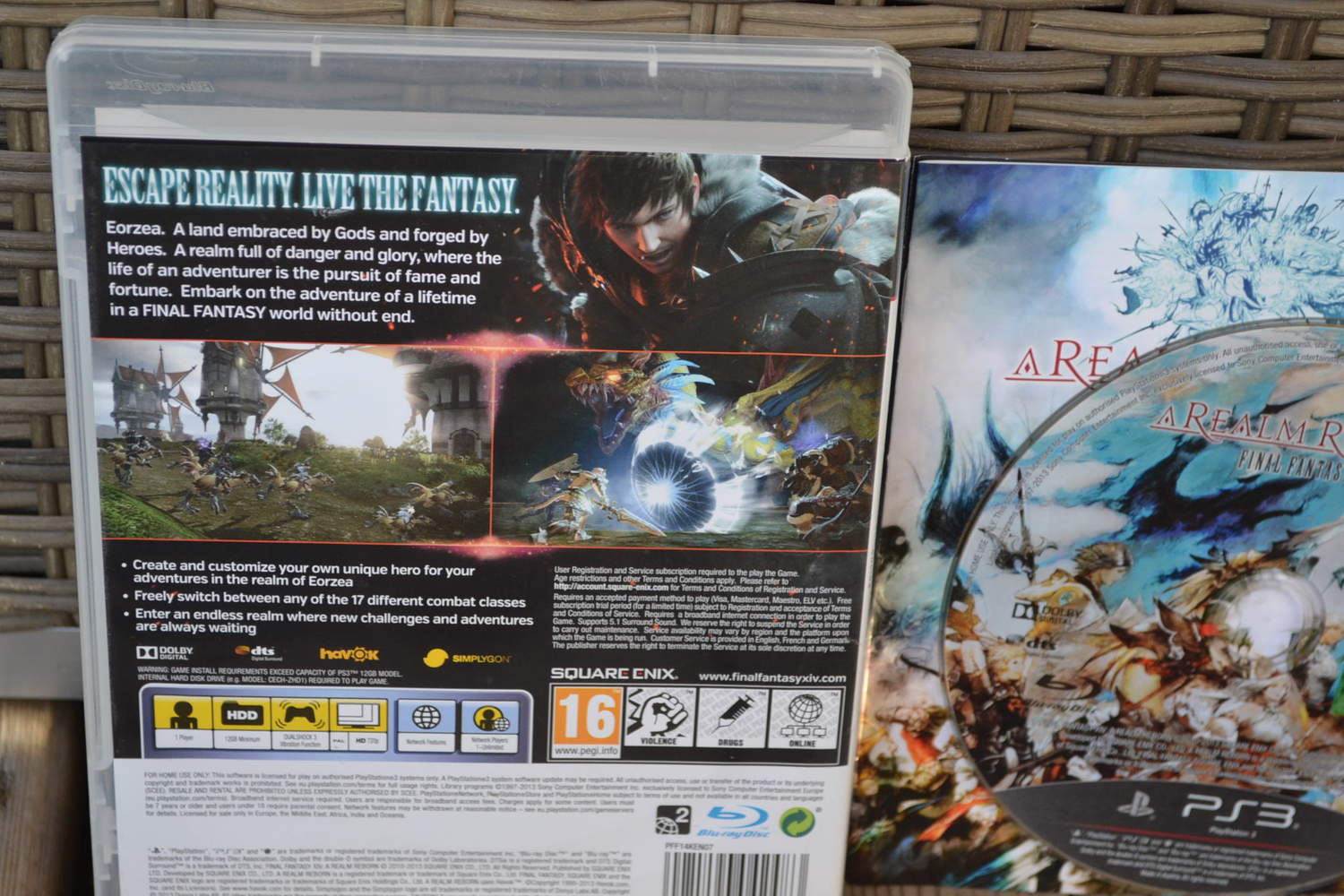 Final Fantasy XIV A Realm Reborn PS3 Playstation 3 Komplett Fint Skick
