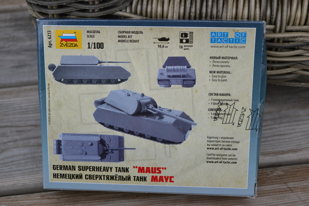German Superheavy Tank "Maus" 1:100 Zvezda (Pansarvagn, Tysk