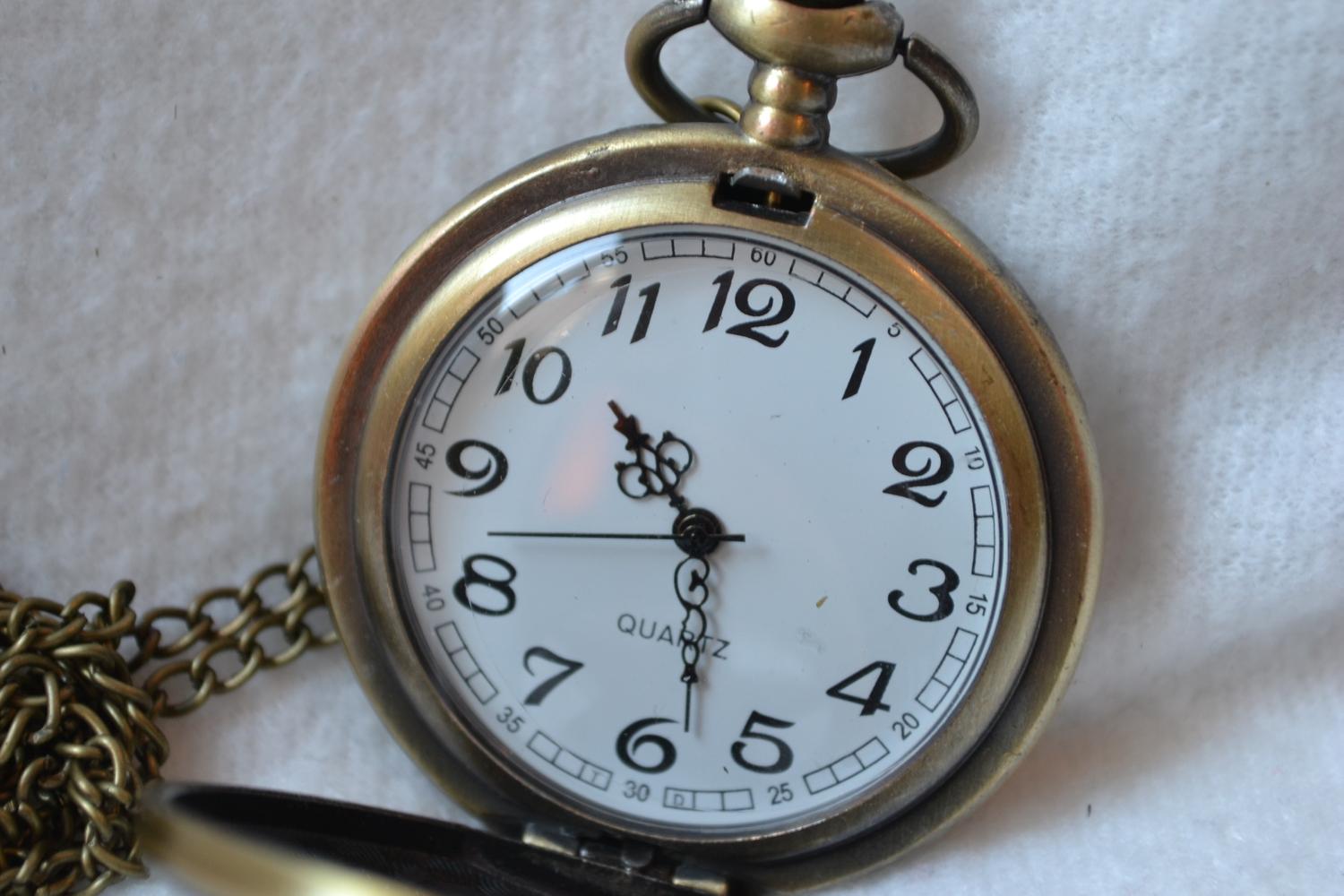 Stjärna Satan Djävulsstjärnan Fickur (Quartz) Halsband Ny