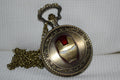Iron Man Brons m. Färg Fickur (Quartz) Halsband Ny