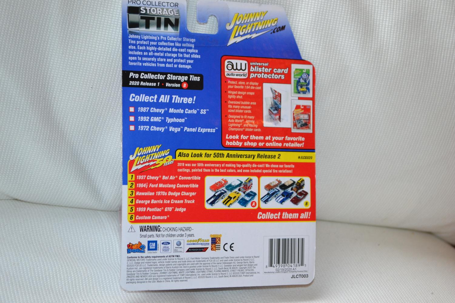 1972 Chevy Vega Panel Express Blå 1:64 Johnny Lightning (M. Plåtlåda) 7,5cm Ny