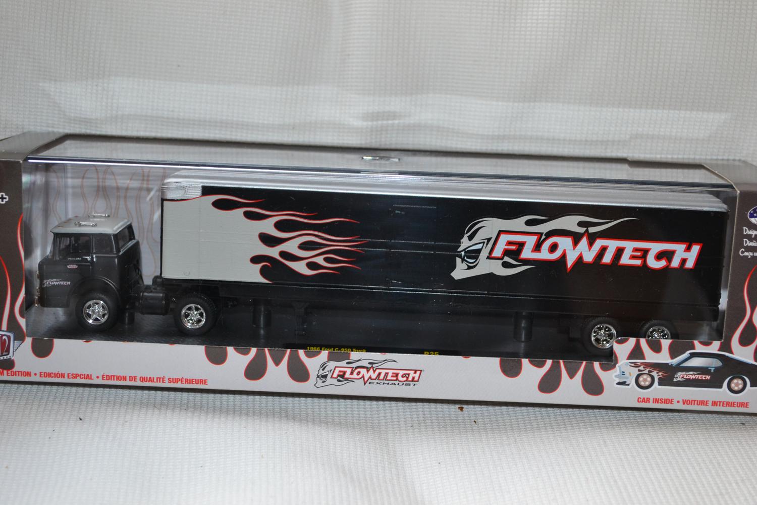 1966 Ford C-950 1970 Mustang Lastbil 1:64 M2 Machines (Haulers 35) 22-25cm Ny