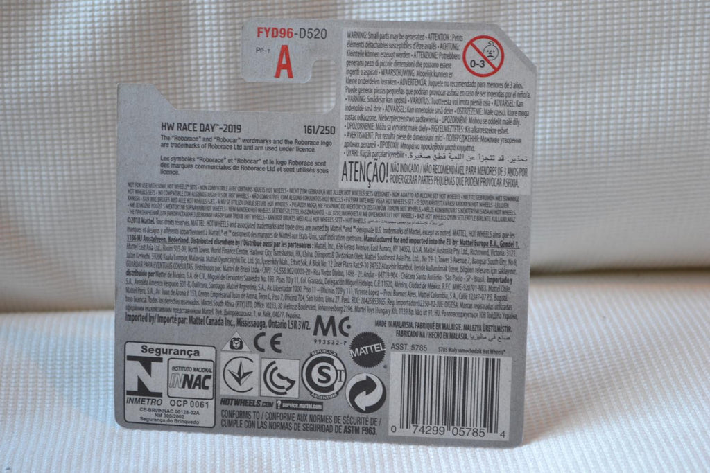 Roborace Robocar 1:64 Hot Wheels (2019-2) 6-7cm Ny