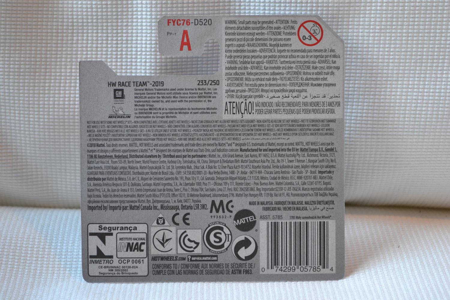 Corvette Grand Sport Blå 1:64 Hot Wheels (2019-2) 6-7cm Ny