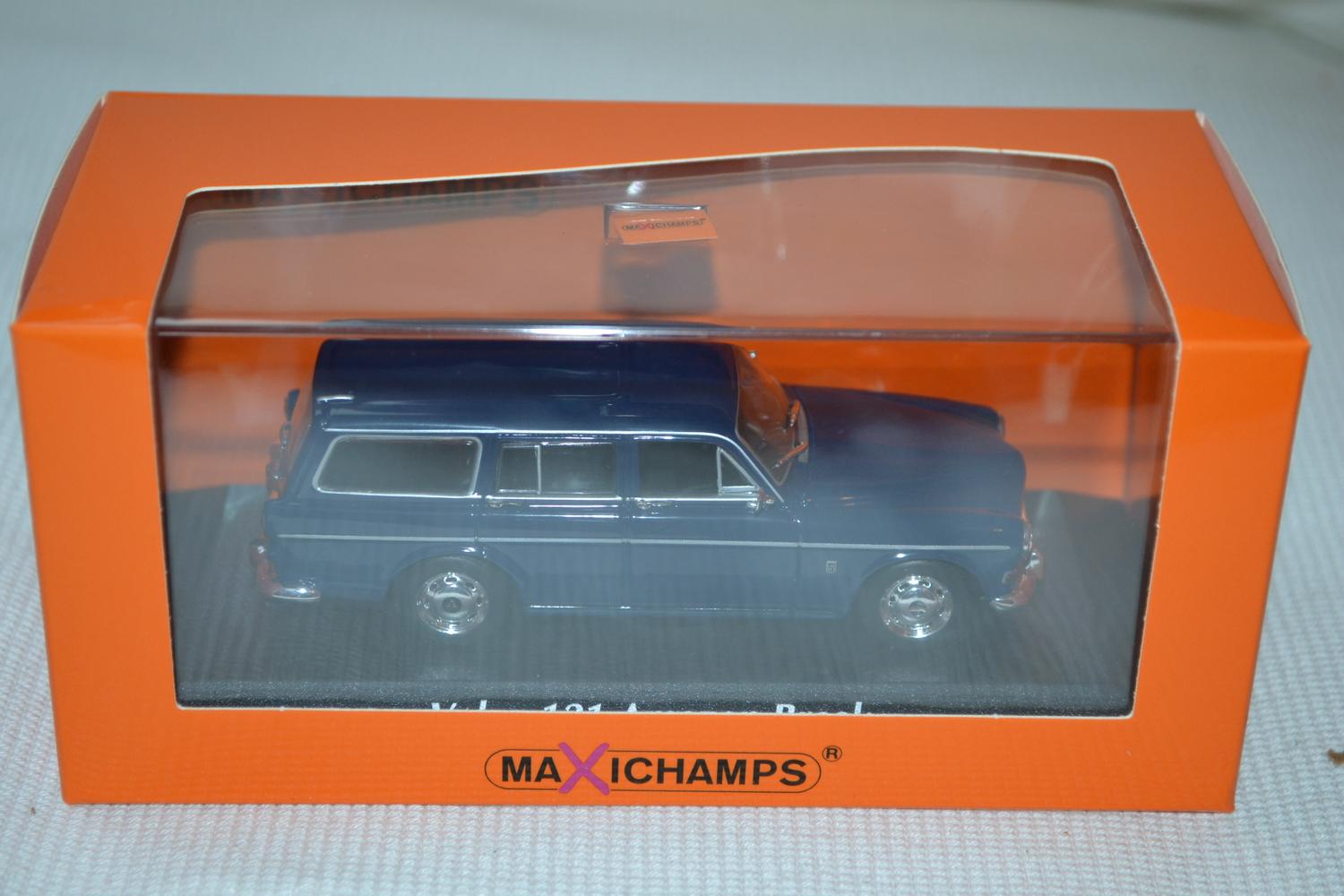 Volvo 121 Amazon Break 1966 Blå 1:43 Minichamps 10cm Ny