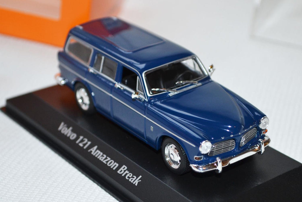 Volvo 121 Amazon Break 1966 Blå 1:43 Minichamps 10cm Ny