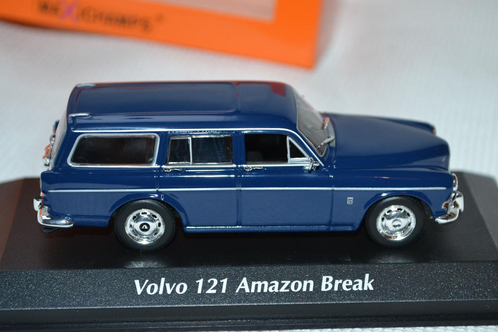 Volvo 121 Amazon Break 1966 Blå 1:43 Minichamps 10cm Ny