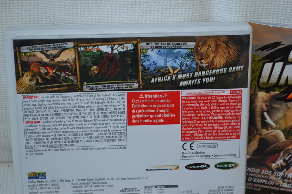 Outdoors Unleashed: Africa 3D Nintendo 3DS Komplett Fint Skick