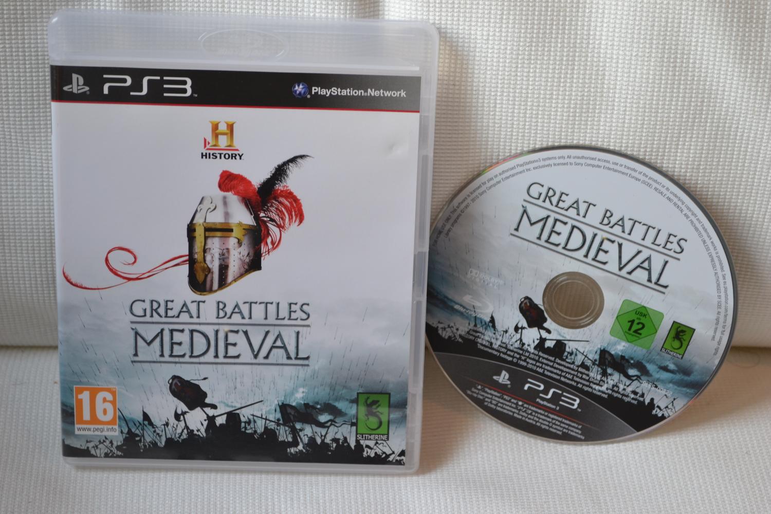 History Great Battles Medieval PS3 Playstation 3 (Utan Manual) Fint Skick