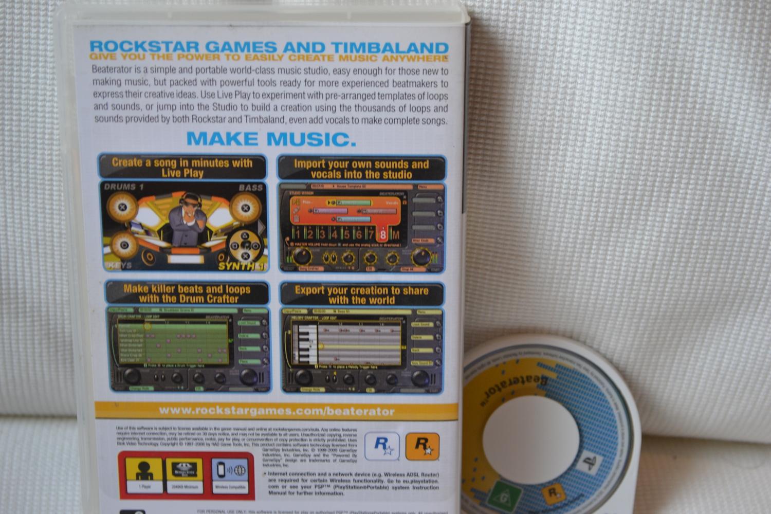 Beaterator PSP Komplett Fint Skick