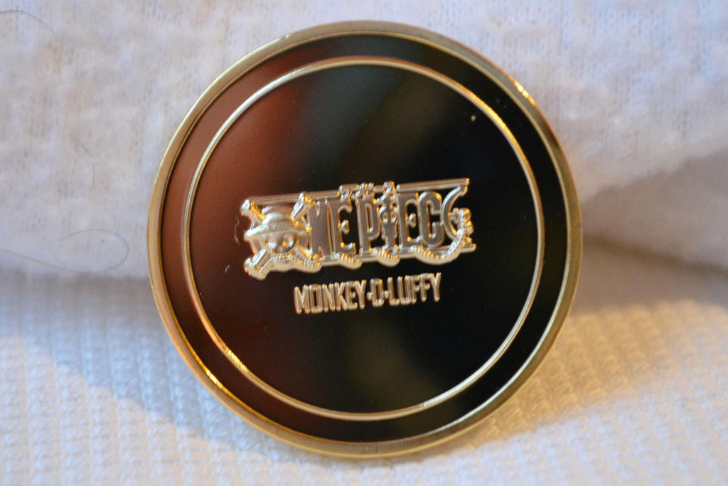 Mynt Luffy 3,5cm Guldplätering fr. One Piece Ny