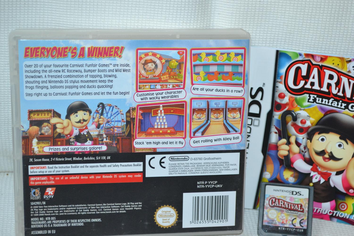Carnival Funfair Games NDS Nintendo DS Komplett Fint Skick