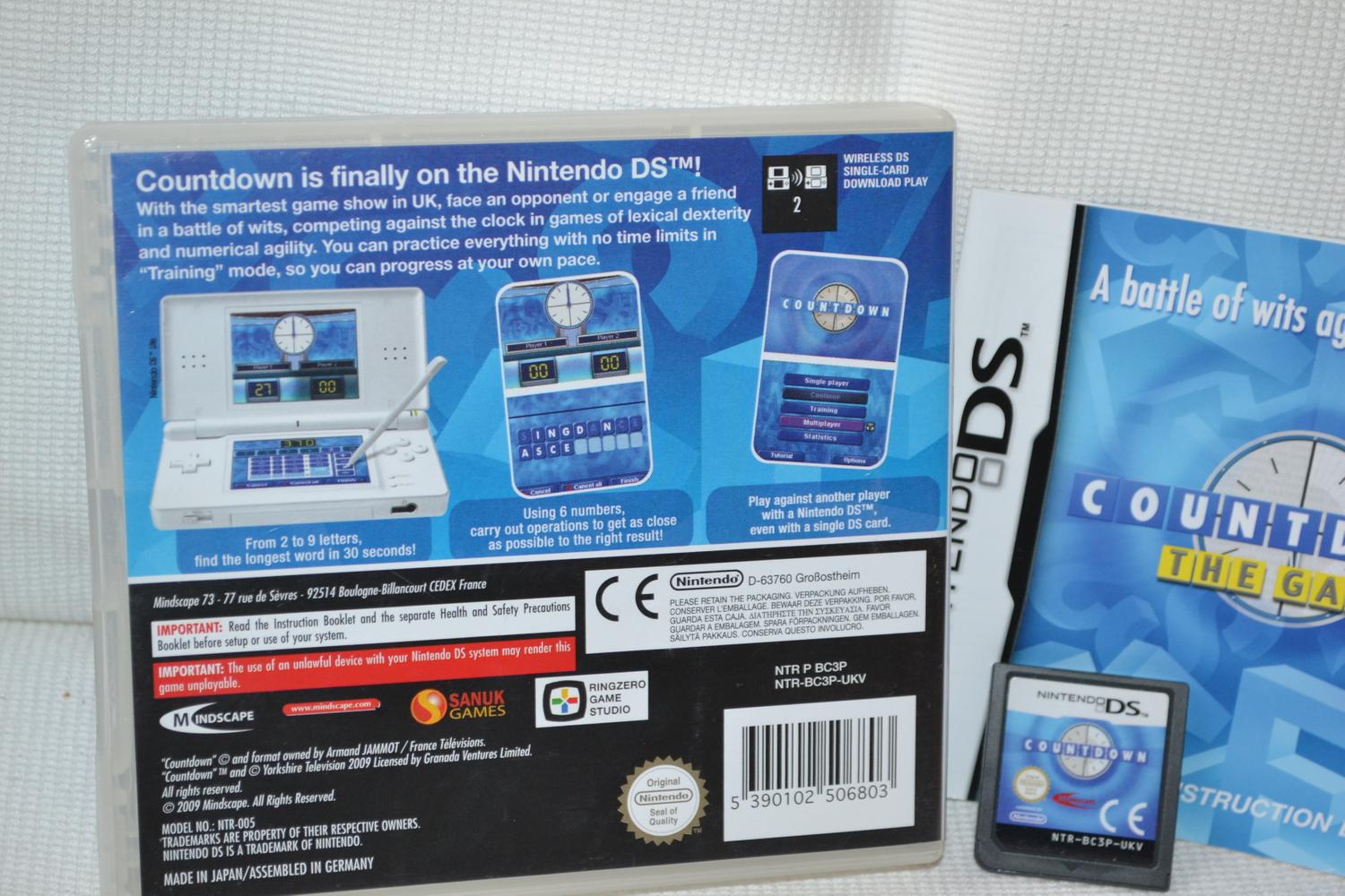 Countdown NDS Nintendo DS Komplett Fint Skick
