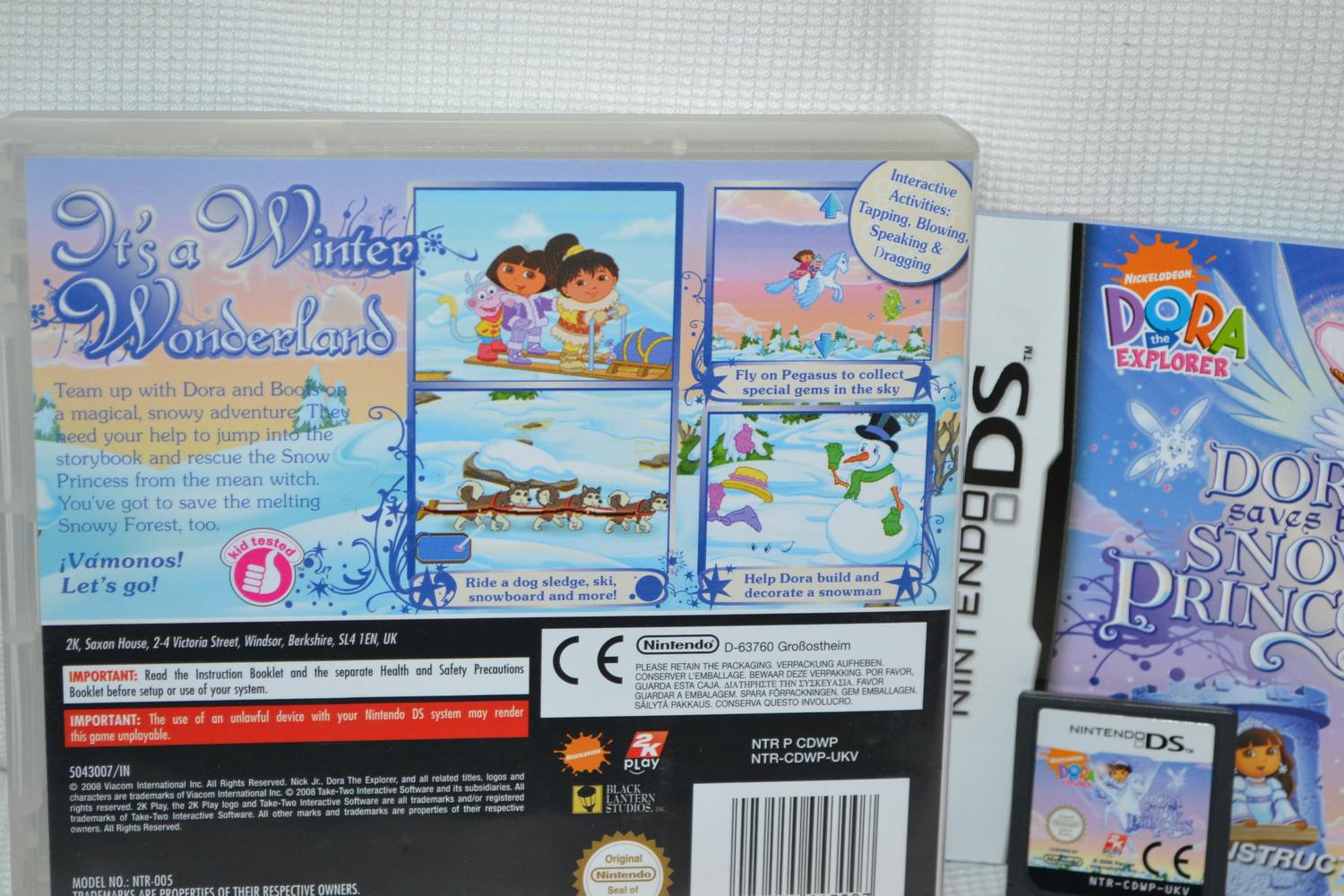 Dora the Explorer: Dora Saves the Snow Princess NDS Nintendo DS Komplett Fint Skick