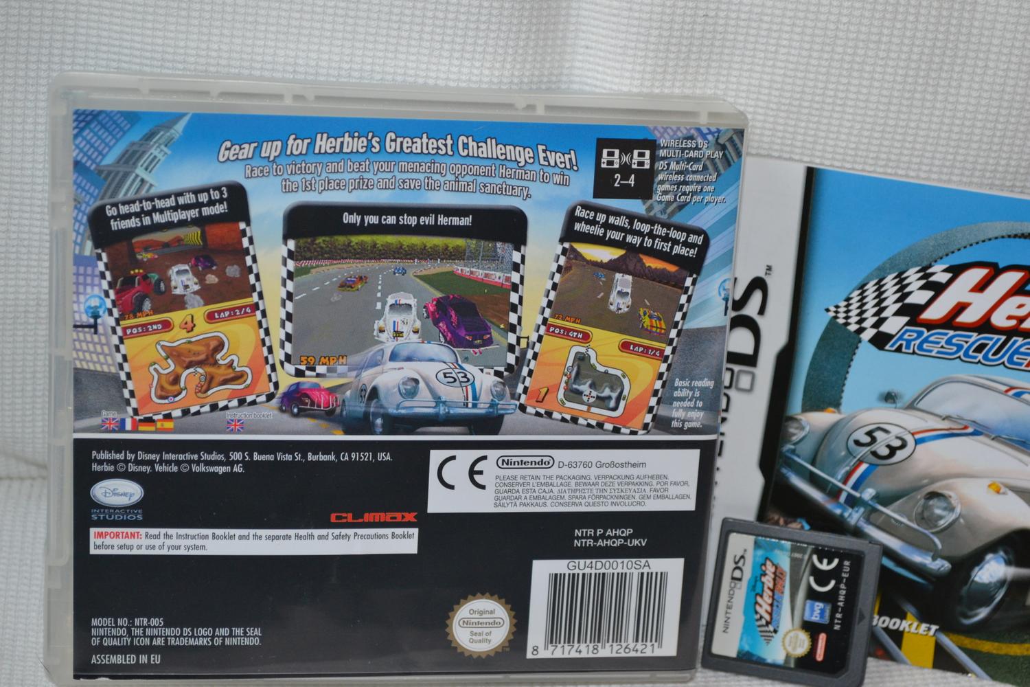 Herbie: Rescue Rally NDS Nintendo DS Komplett Fint Skick
