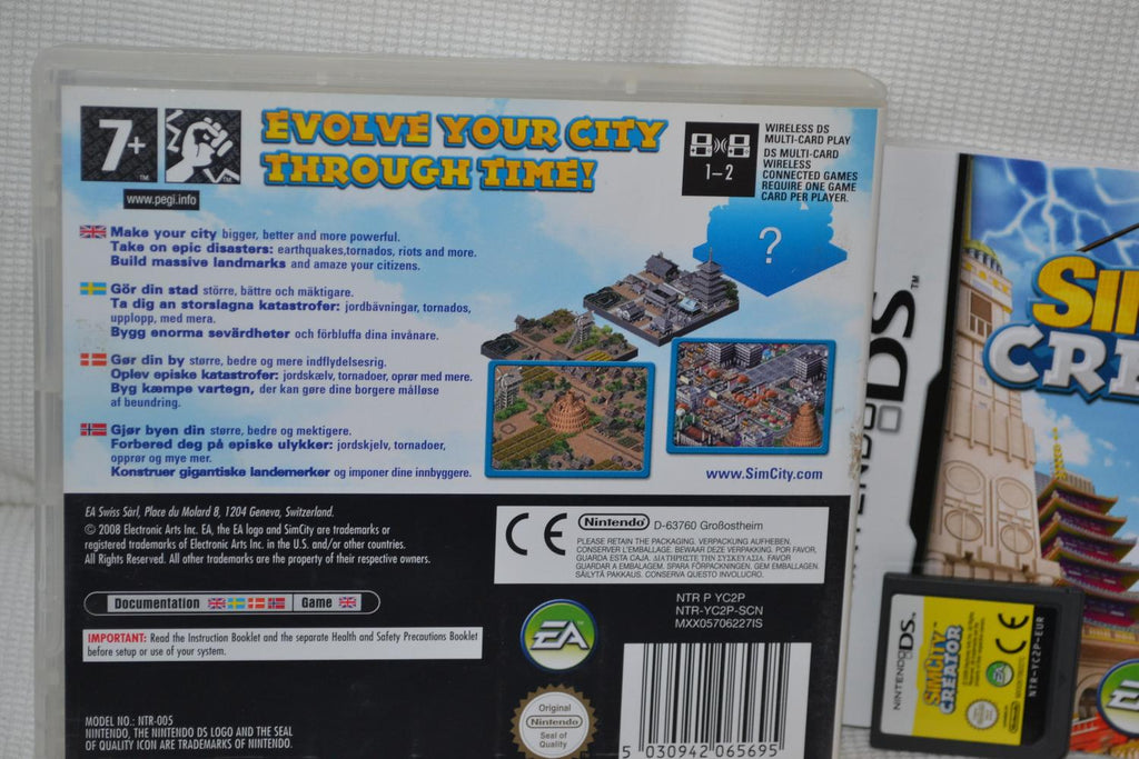 SimCity Creator NDS Nintendo DS Komplett Fint Skick