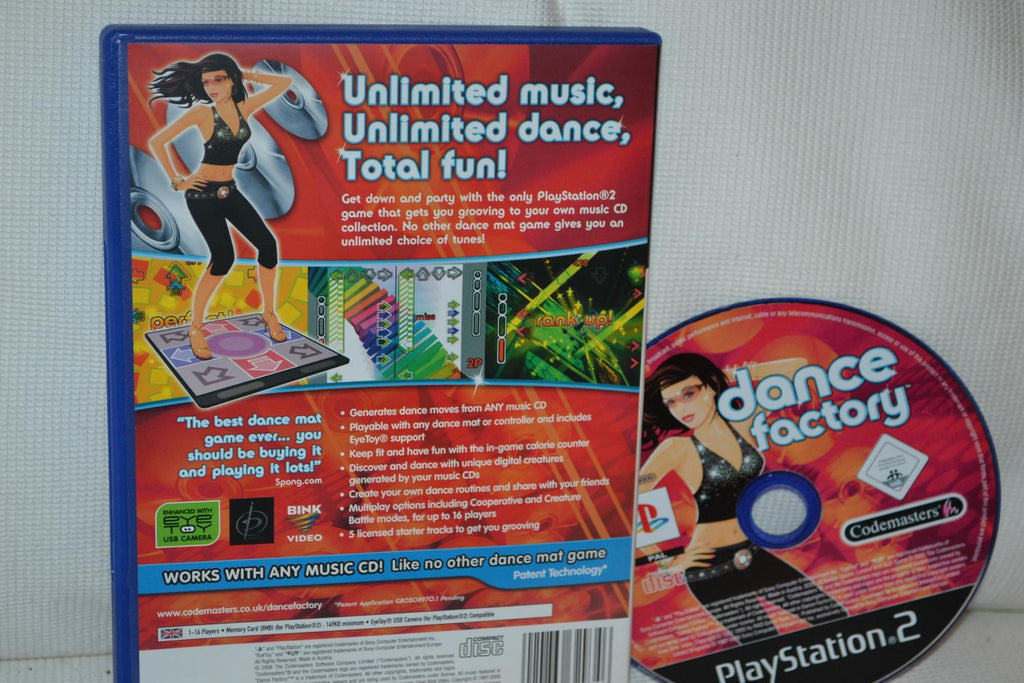 Dance Factory PS2 Utan manual Playstation 2 Fint Skick