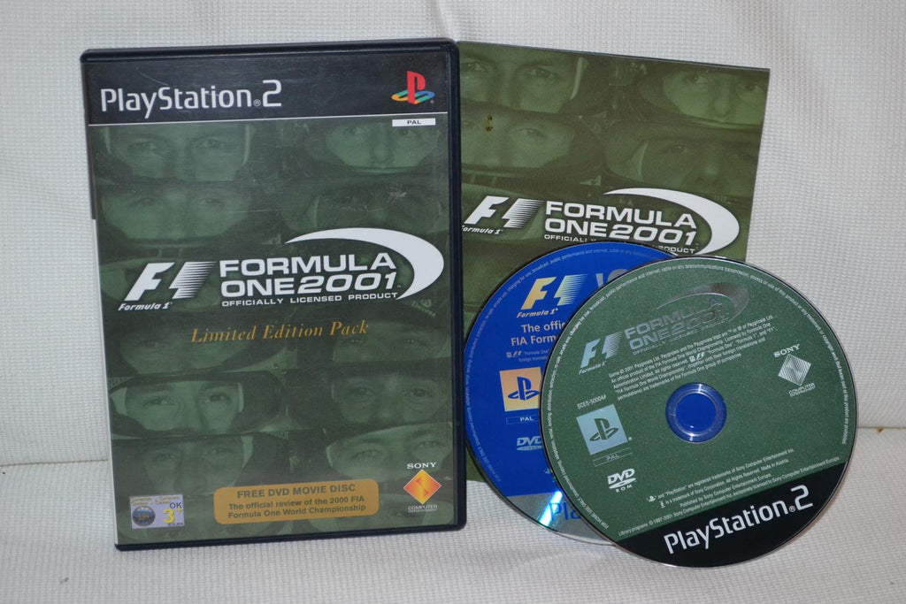 Formula One 2001 m. DVD Skiva Bonus PS2 Playstation 2 Komplett Fint Skick