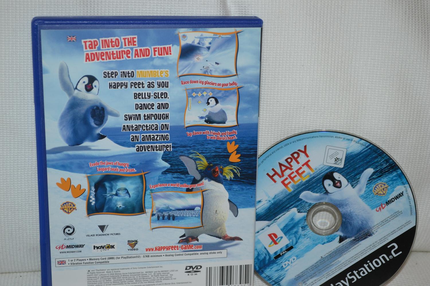 Happy Feet PS2 (Utan manual) Playstation 2 Fint Skick