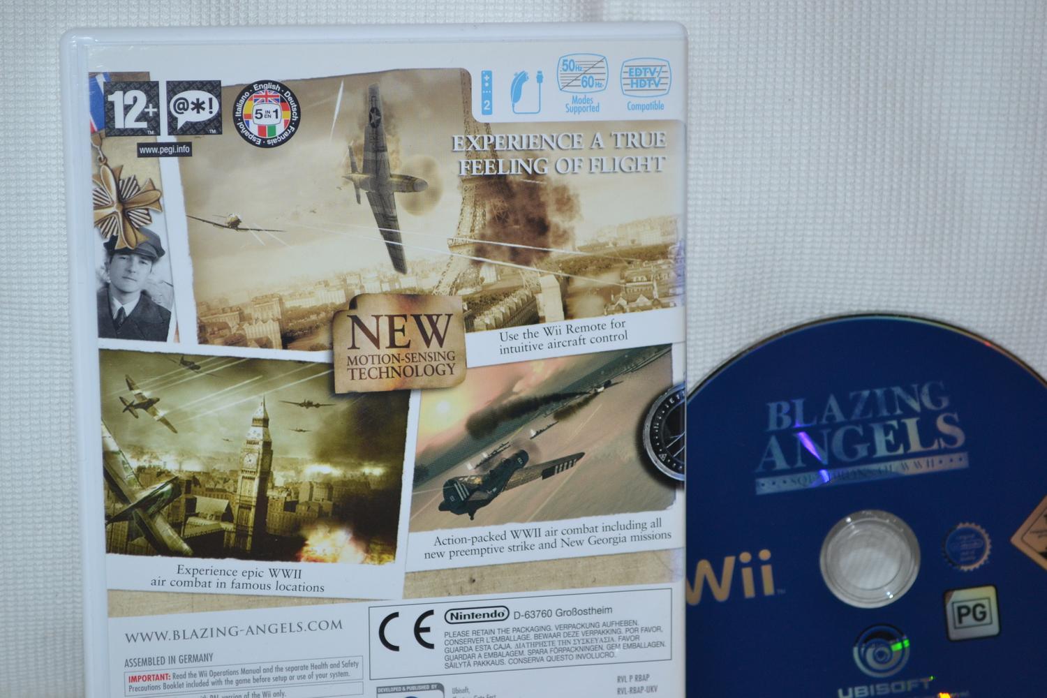 Blazing Angels: Squadrons of WW II 2 Wii (Utan manual) Nintendo Fint Skick