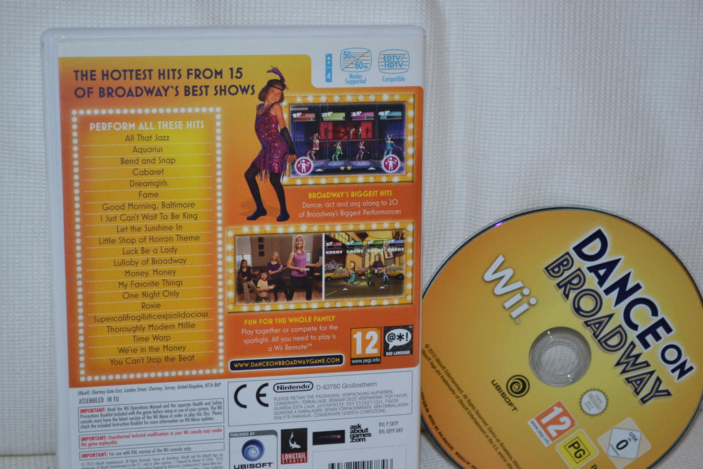 Dance on Broadway Wii (Utan manual) Nintendo Fint Skick