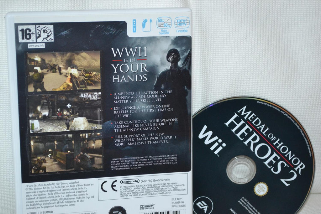 Medal Of Honor: Heroes 2 Wii (Utan manual) Nintendo Fint Skick