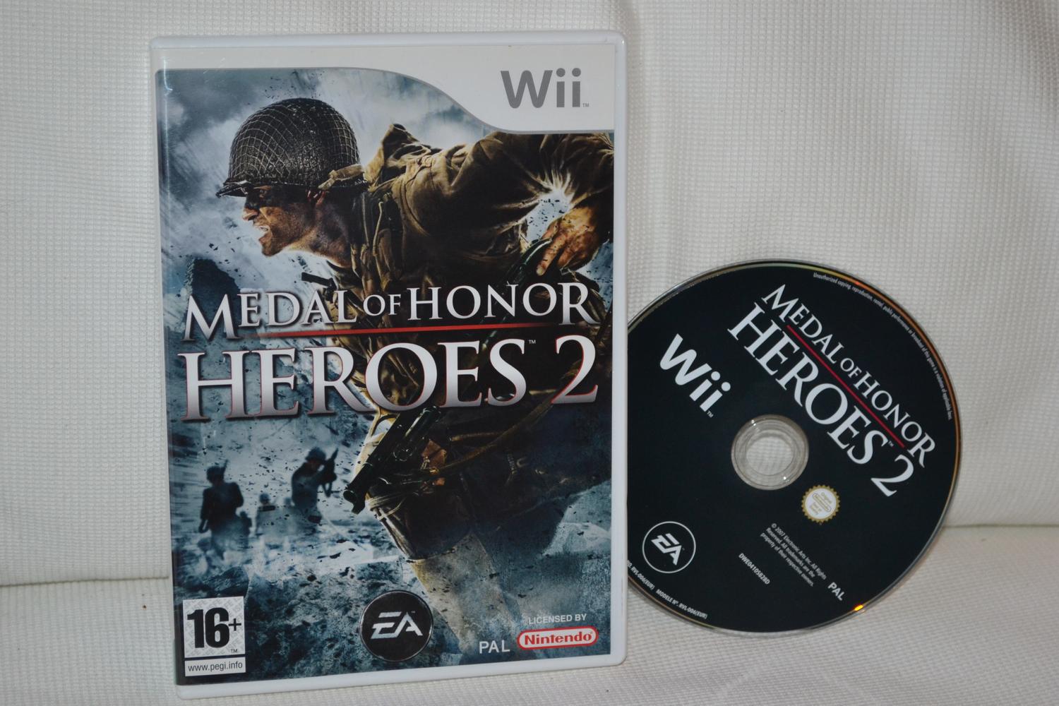 Medal Of Honor: Heroes 2 Wii (Utan manual) Nintendo Fint Skick