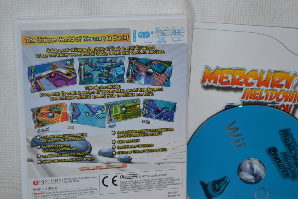 Mercury Meltdown Revolution Wii Nintendo Komplett Fint Skick