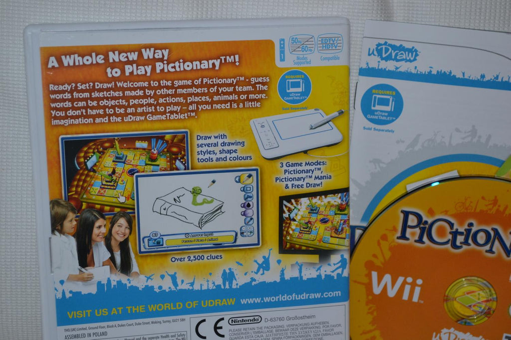 Pictionary - uDraw Wii Nintendo Komplett Fint Skick
