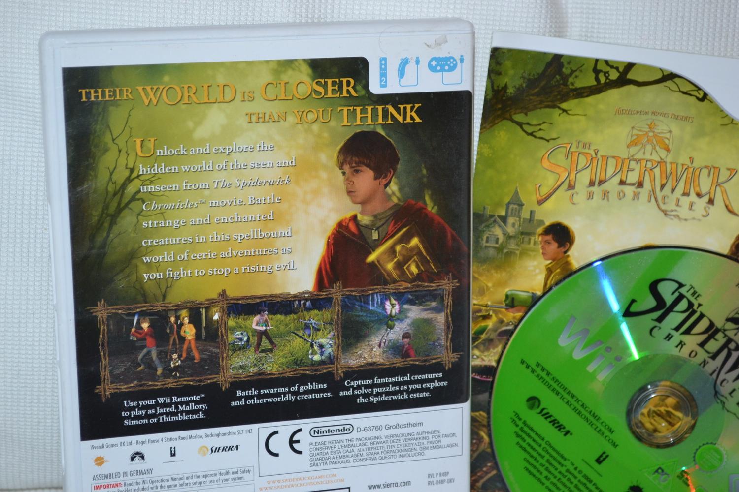 The Spiderwick Chronicles Wii Nintendo Komplett Fint Skick