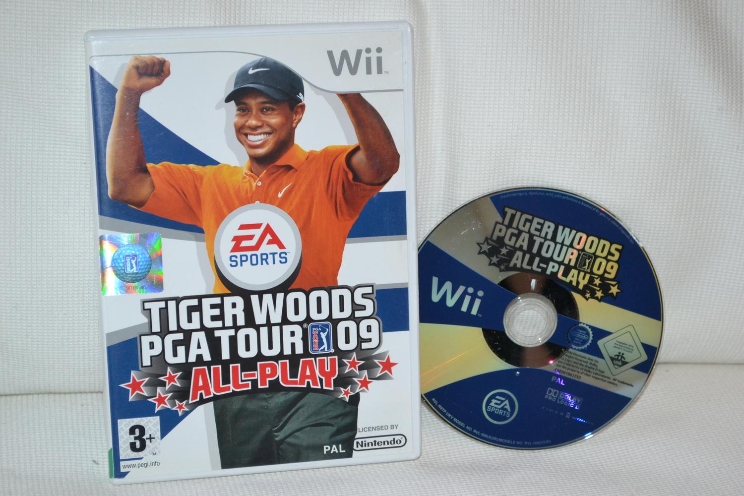 Tiger Woods PGA Tour 09 All-Play Wii (Utan manual) Nintendo Fint Skick