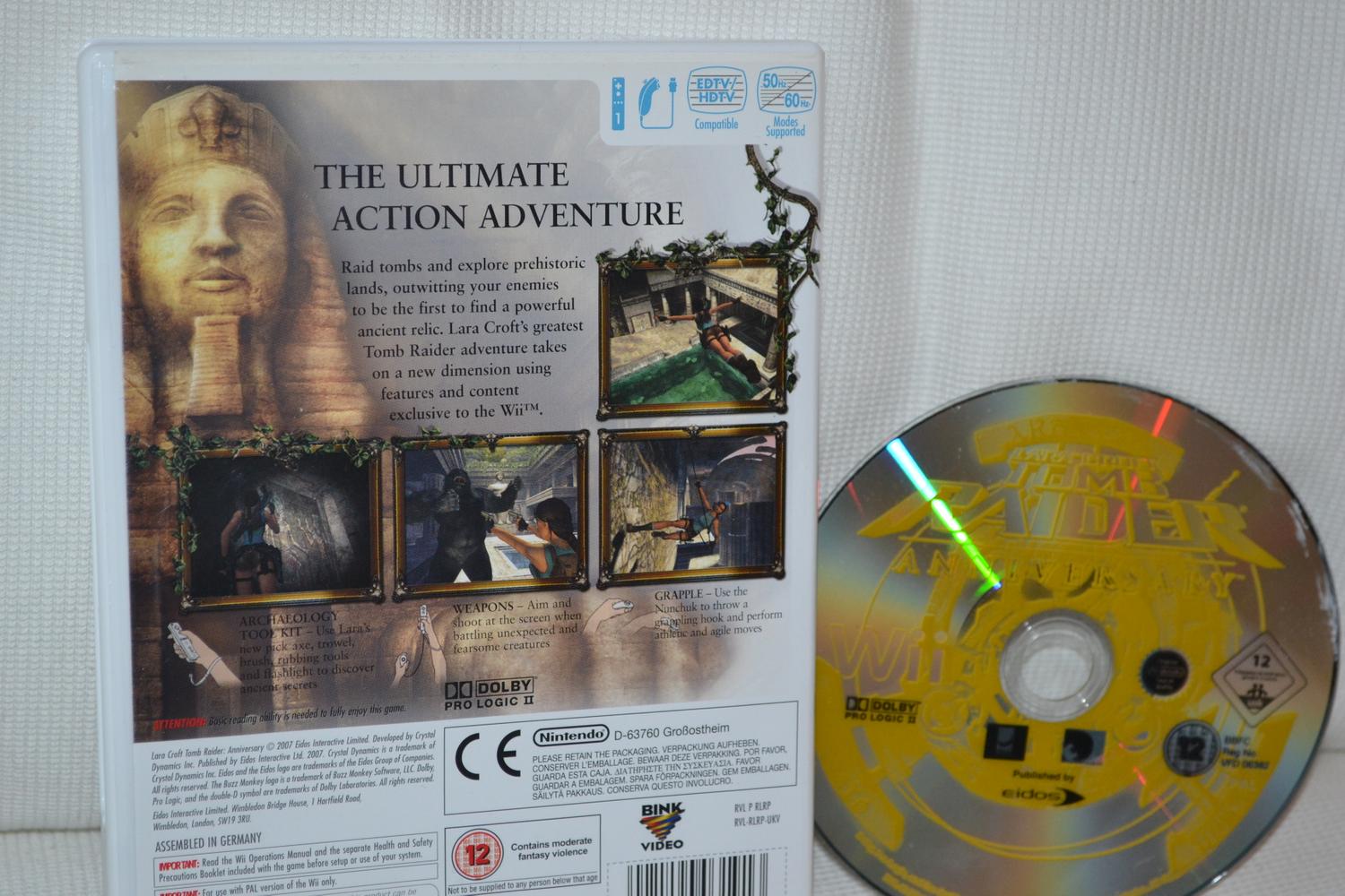 Tomb Raider: Anniversary Wii (Utan manual) Nintendo Fint Skick