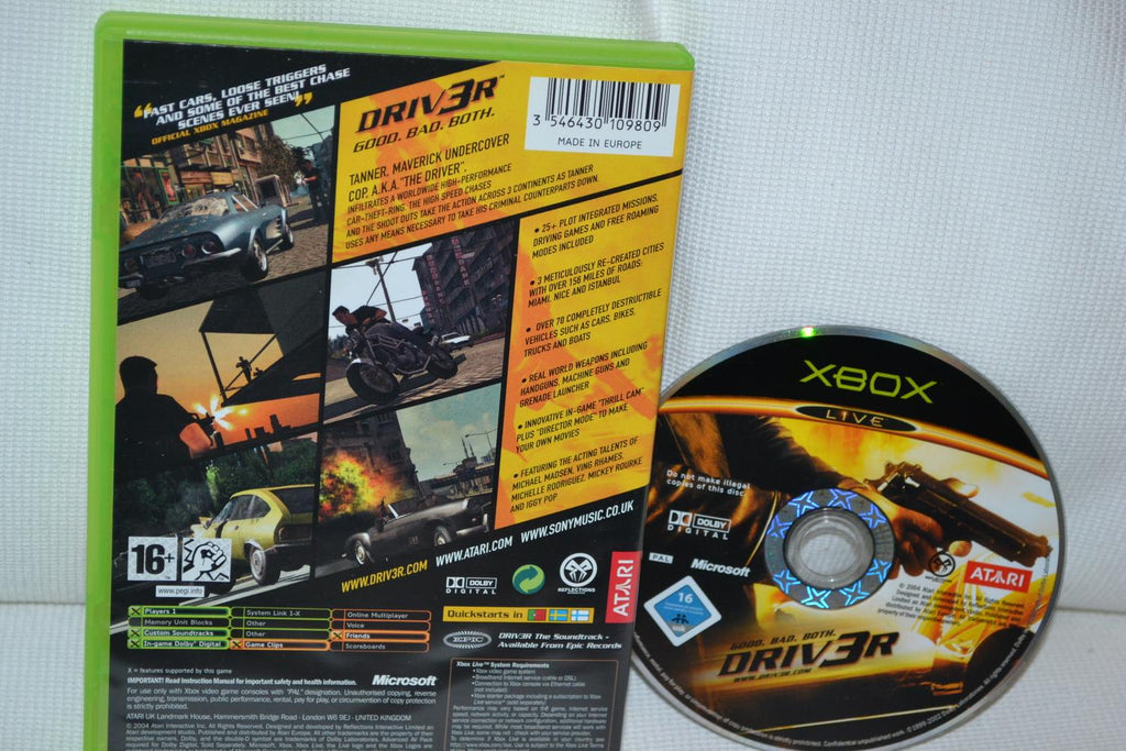 DRIV3R XBOX (Utan Manual) Fint Skick