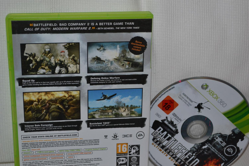Battlefield Bad Company 2 Ultimate Edition (Utan Manual) Xbox 360 Fint Skick