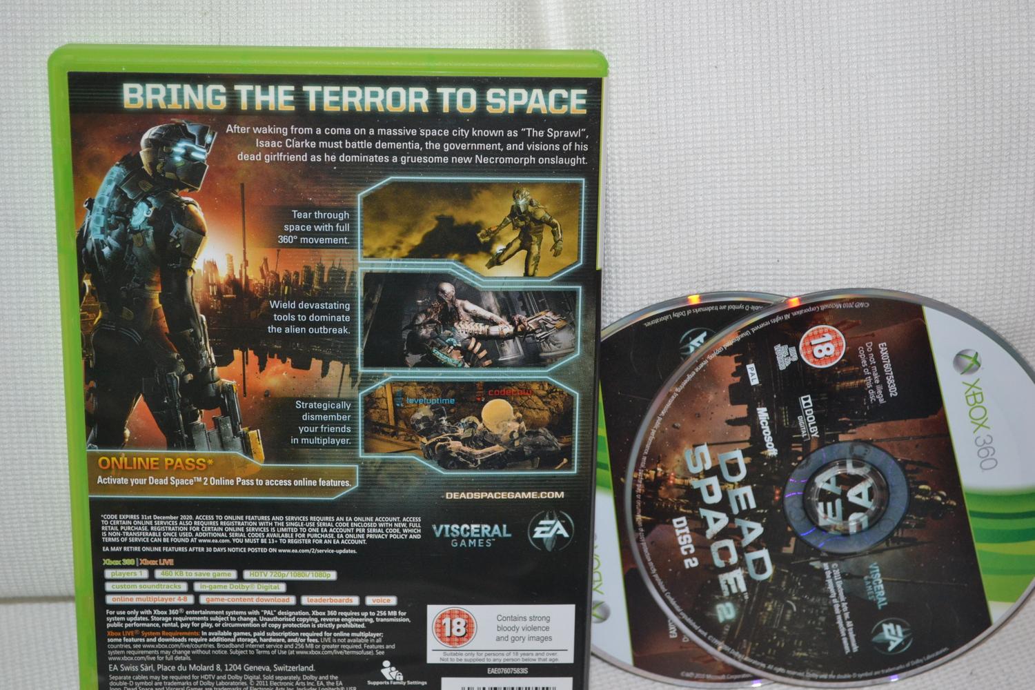 Dead Space 2 Xbox 360 Utan Manual Fint Skick