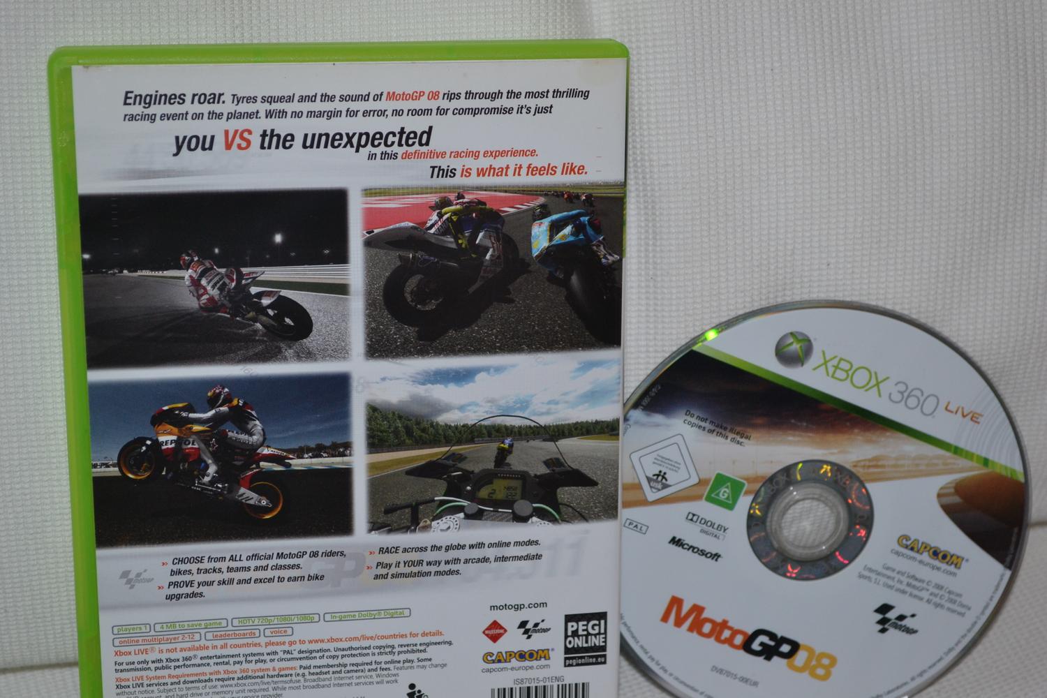 MotoGP 08 Xbox 360 (Utan Manual) Fint Skick
