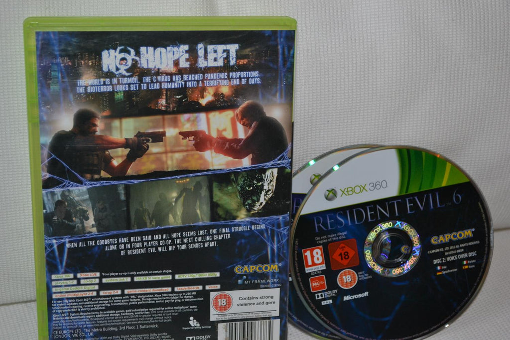 Resident Evil 6 Xbox 360 (Utan Manual) Fint Skick