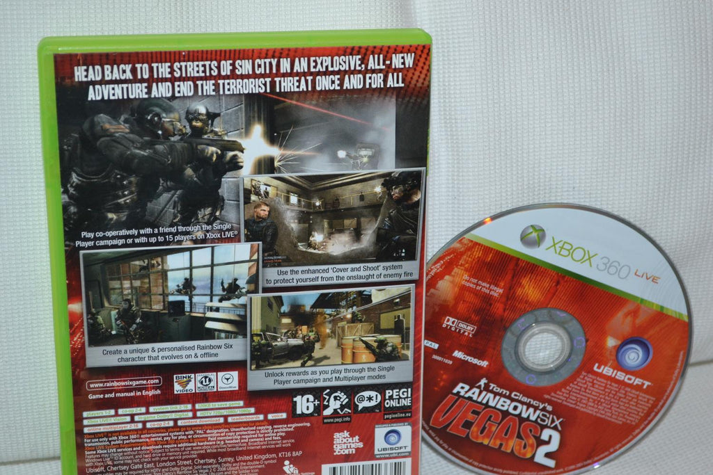 Tom Clancys Rainbow Six: Vegas 2 Xbox 360 (Utan Manual) Fint Skick