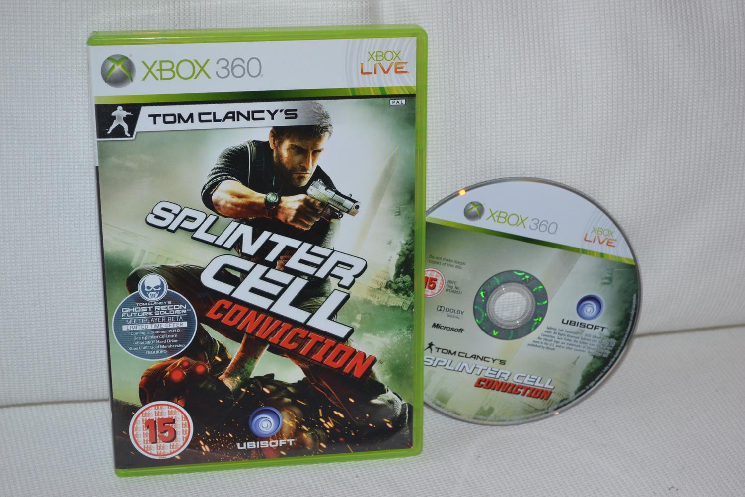 Tom Clancys Splinter Cell: Conviction Xbox 360 (Utan Manual) Fint Skick