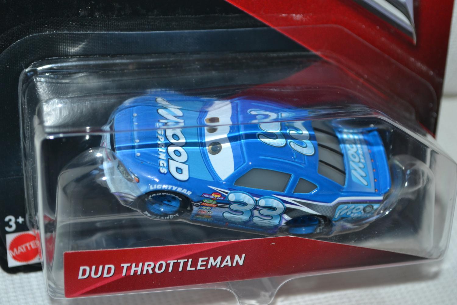 Dud Throttleman Blå fr. Bilar 3 Disney 1:55 Ny