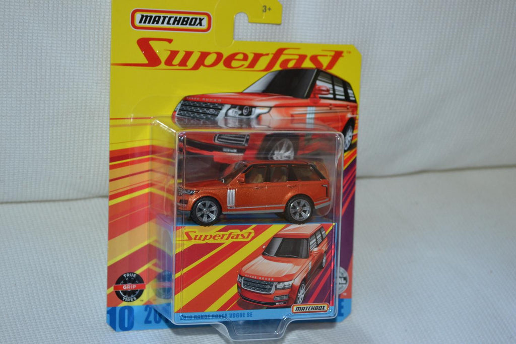 2018 Range Rover Vogue Orange 1:64 Matchbox Superfast 7cm Ny