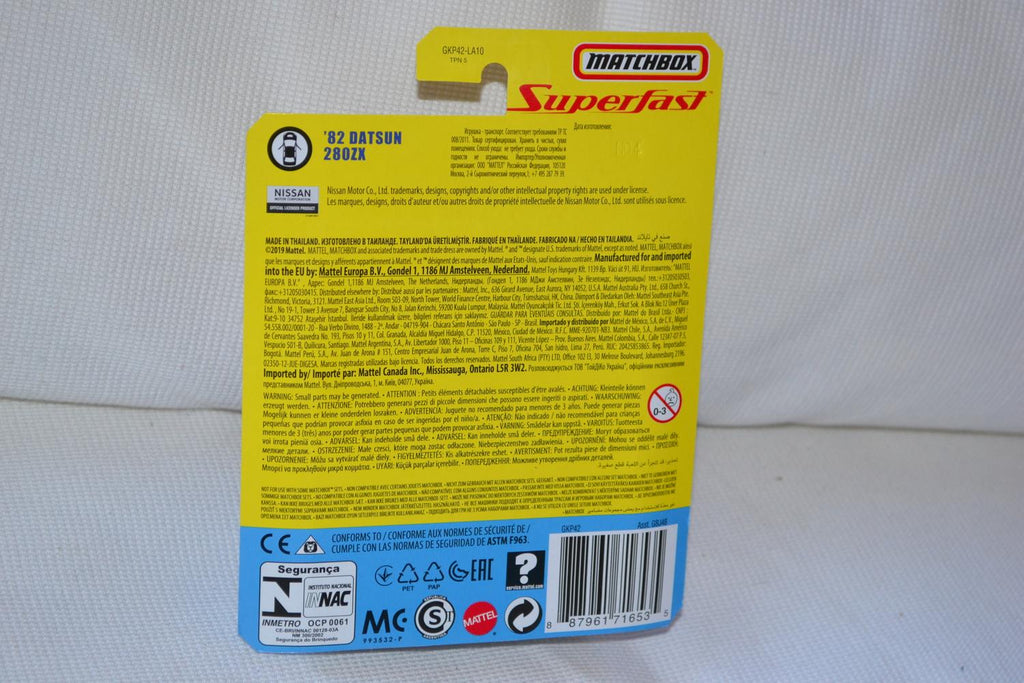 1962 Datsun 280ZX Röd 1:64 Matchbox Superfast 7cm Ny