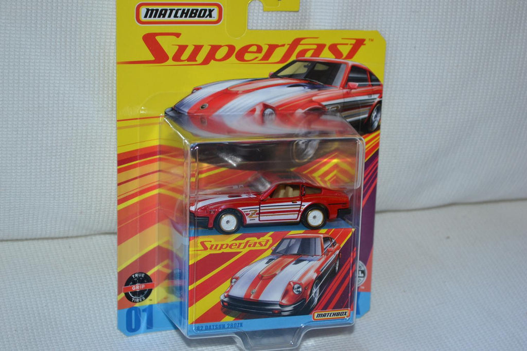 1962 Datsun 280ZX Röd 1:64 Matchbox Superfast 7cm Ny