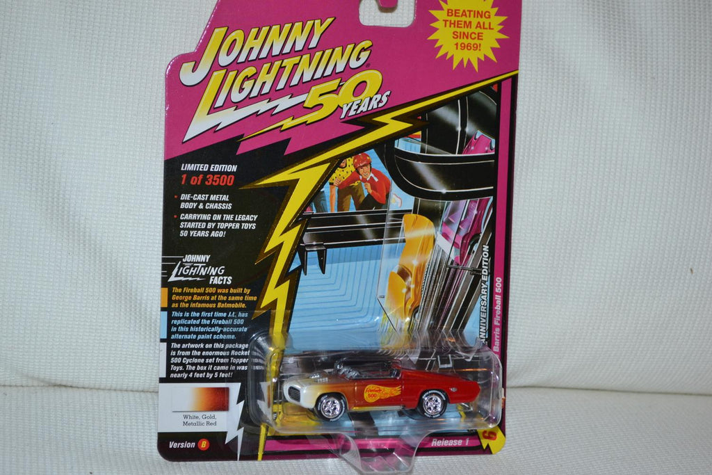 George Barris Fireball 500 1:64 Johnny Lightning (50th Anniversary 18B) 8cm Ny