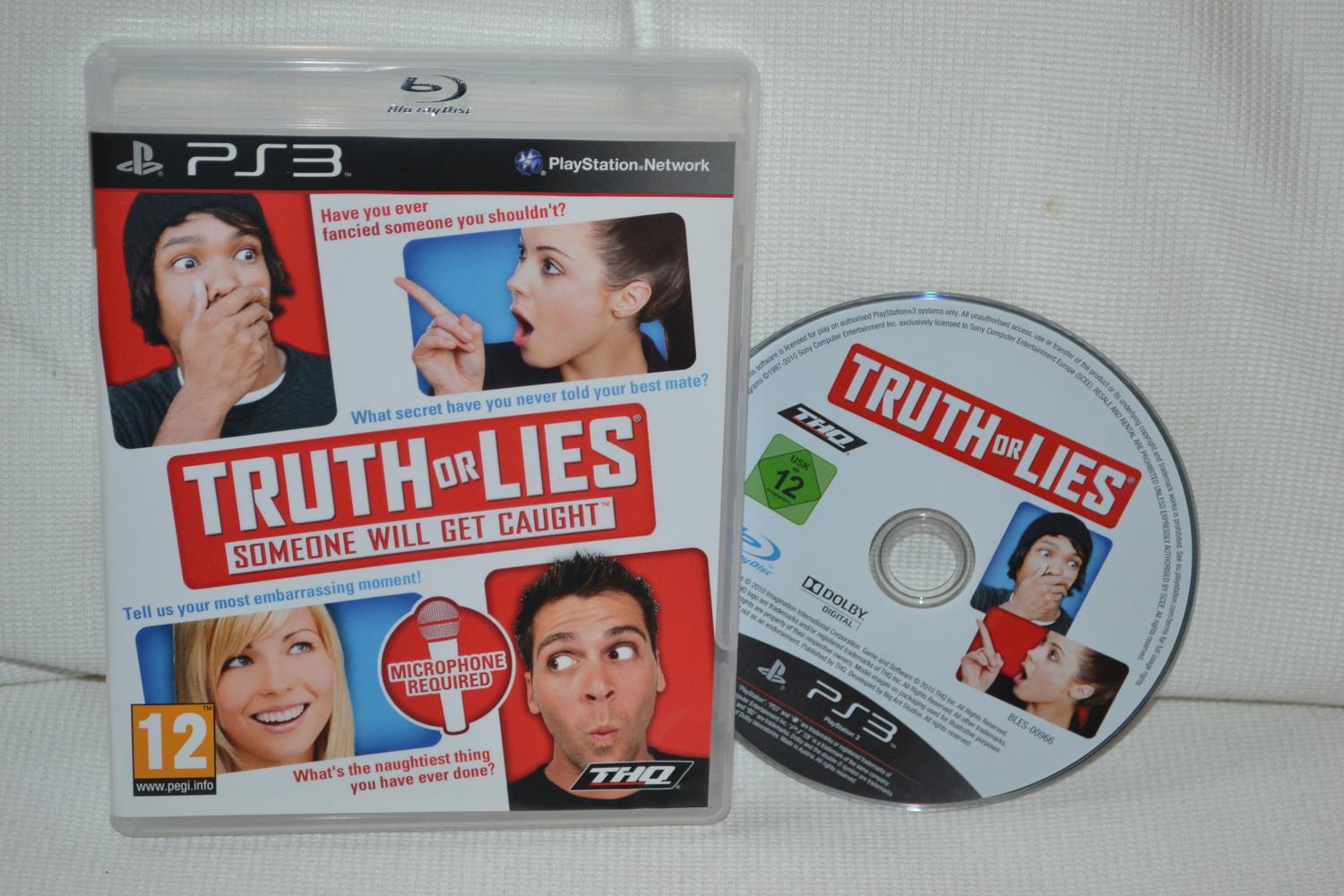 Truth or Lies PS3 Playstation 3 Fint Skick