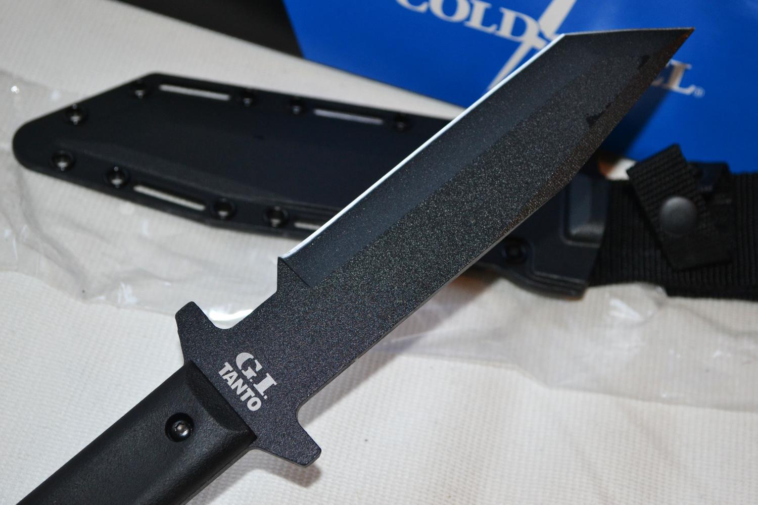 G.I. Tanto Kniv m. Slida Secure-Ex Cold Steel 30/19cm Svart Ny