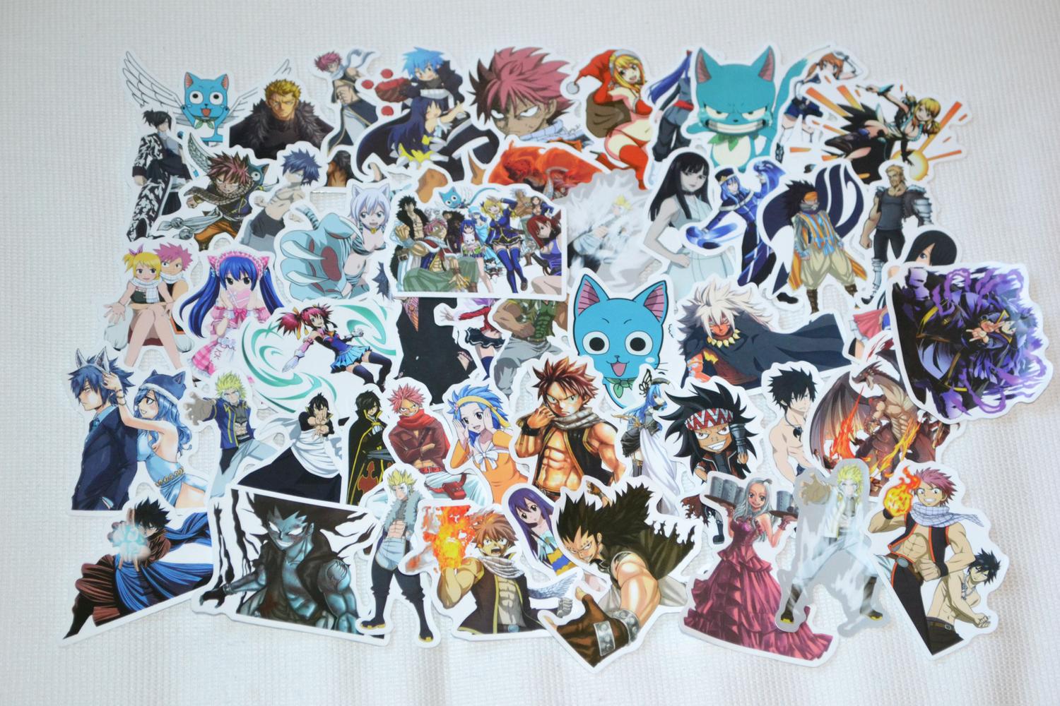 Fairy Tail Anime Manga 52st Klistermärken 8-6cm Ny