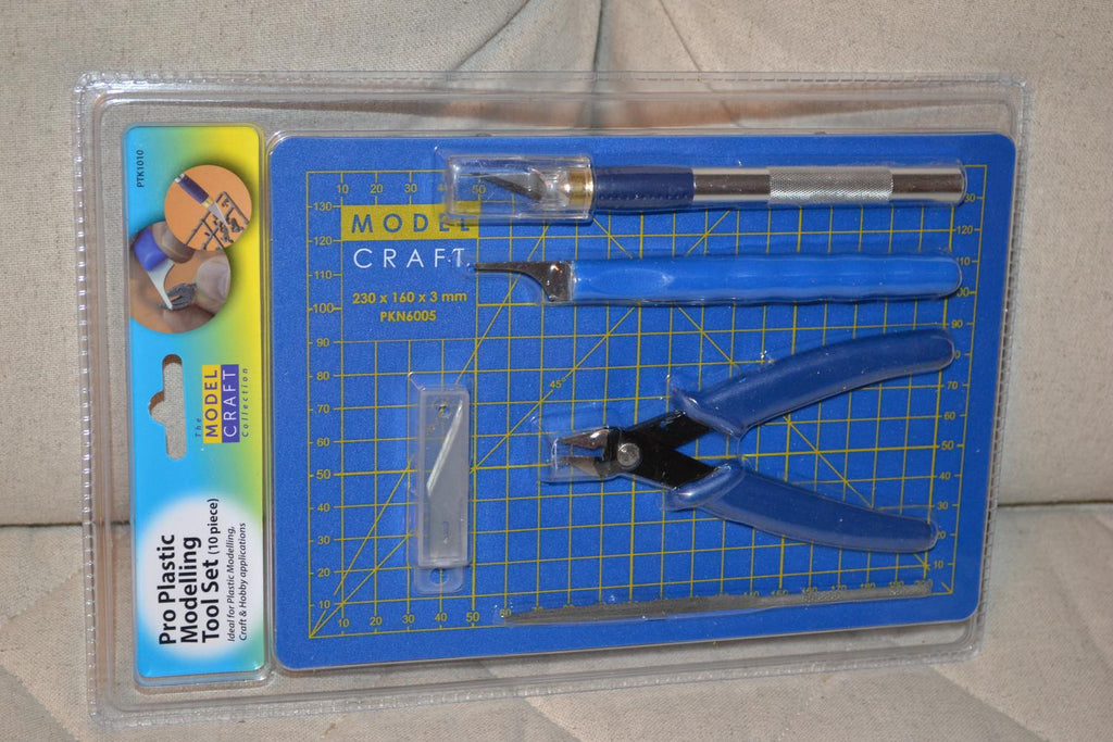 Presentset Hobbyverktyg 6st Tång, Kniv, Skärmatta Fil Model Craft Ny