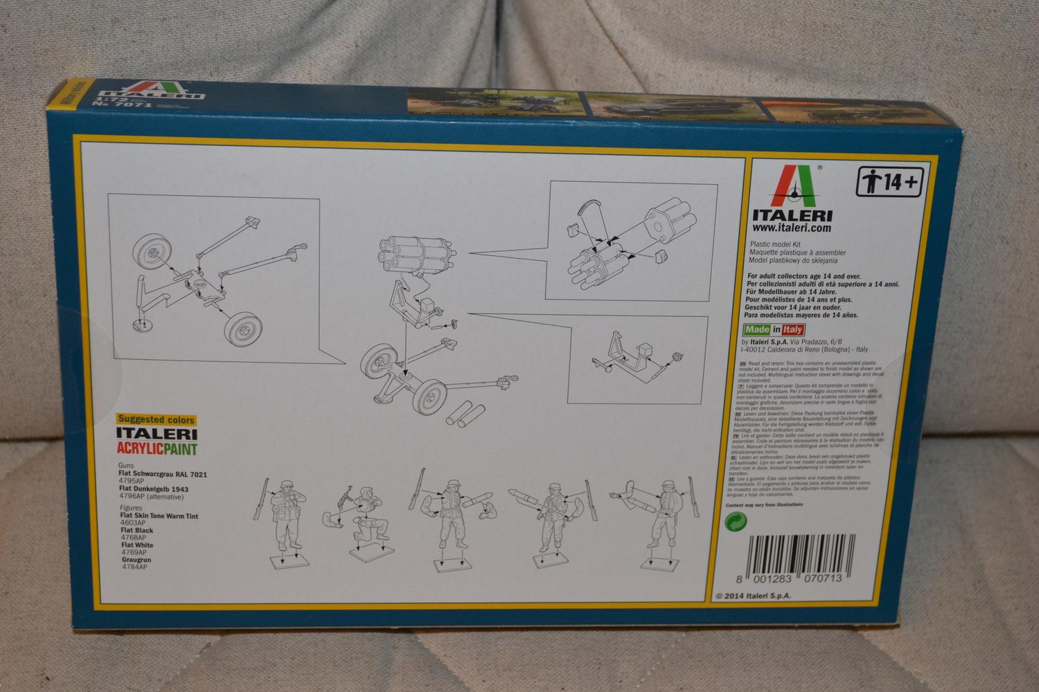 15cm Nebelwerfer 41 (12st Tyska Soldater & 2 Kanoner) 1:72 Italeri 7071 Ny